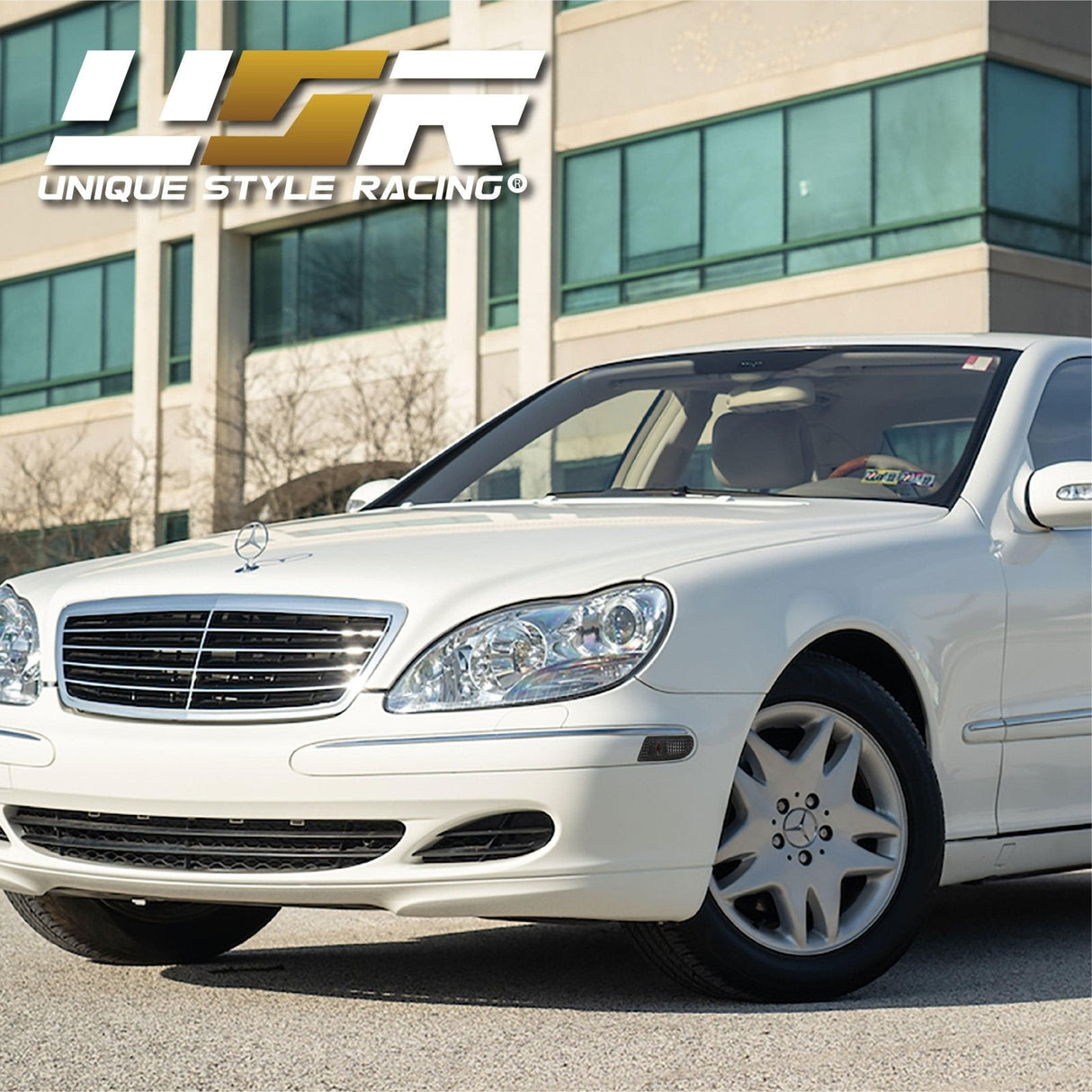 2000-2006 Mercedes W220 S-Class Crystal Smoke Bumper Lights