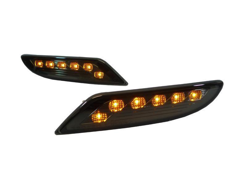2007-2009 Mercedes W221 S-Class Crystal Smoke Amber LED Front Bumper Light