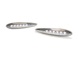 2000-2003 Nissan Maxima Smoke Front White LED Bumper Side Marker