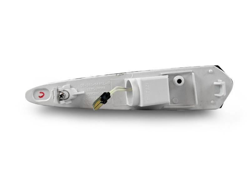 2000-2003 Nissan Maxima Smoke Rear White Led Bumper Side Marker