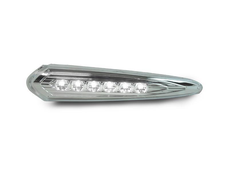 2000-2003 Nissan Maxima Smoke Rear White Led Bumper Side Marker