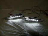 2000-2003 Nissan Maxima Smoke Rear White Led Bumper Side Marker