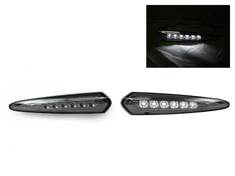 2000-2003 Nissan Maxima Clear Rear Red LED Bumper Side Marker