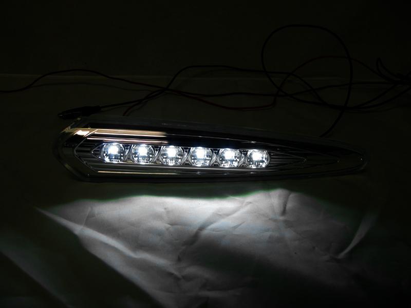 2000-2003 Nissan Maxima Smoke Rear White Led Bumper Side Marker