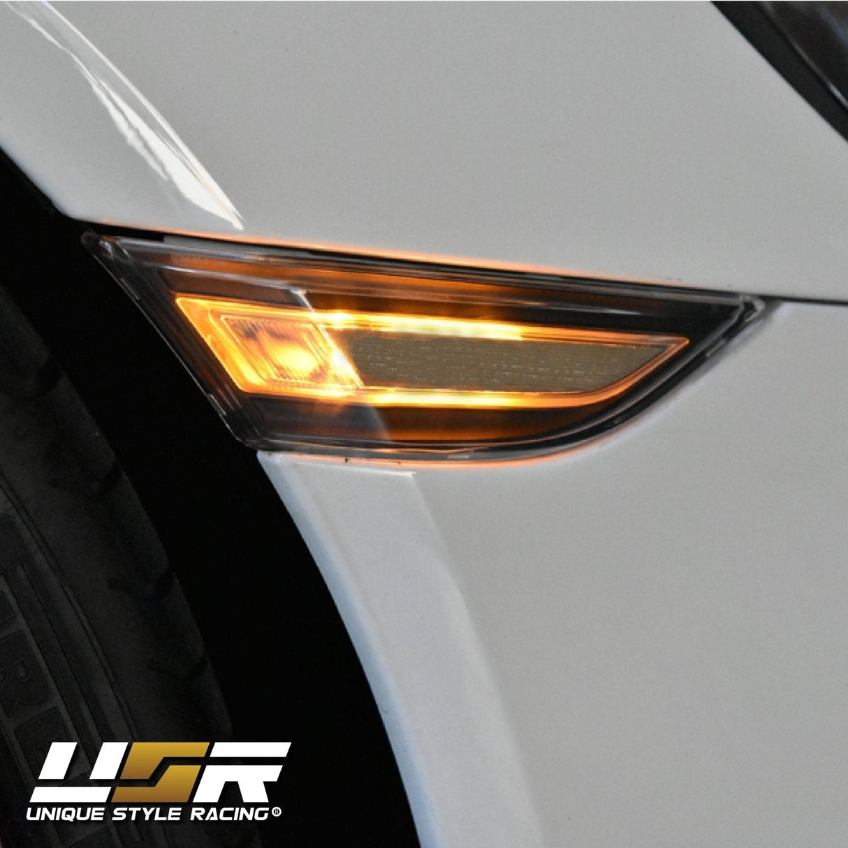 2012-2019 Porsche 991/981/718 Euro Look Clear Amber LED Side Markers