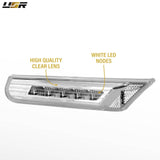 1998-2004 Porsche 996/Boxster 986 Smoke White LED Side Marker Lights