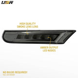 1998-2004 Porsche 996/Boxster 986 Smoke White LED Side Marker Lights