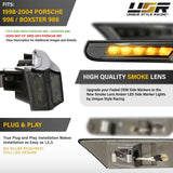 1998-2004 Porsche 996/Boxster 986 Smoke White LED Side Marker Lights