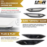 2011-2014 Porsche Cayenne Clear Side Marker Lights Set