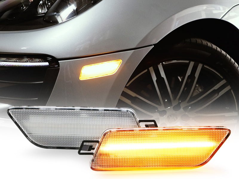 2014-2019 Porsche Macan Clear Amber LED Light Bar Side Marker Light