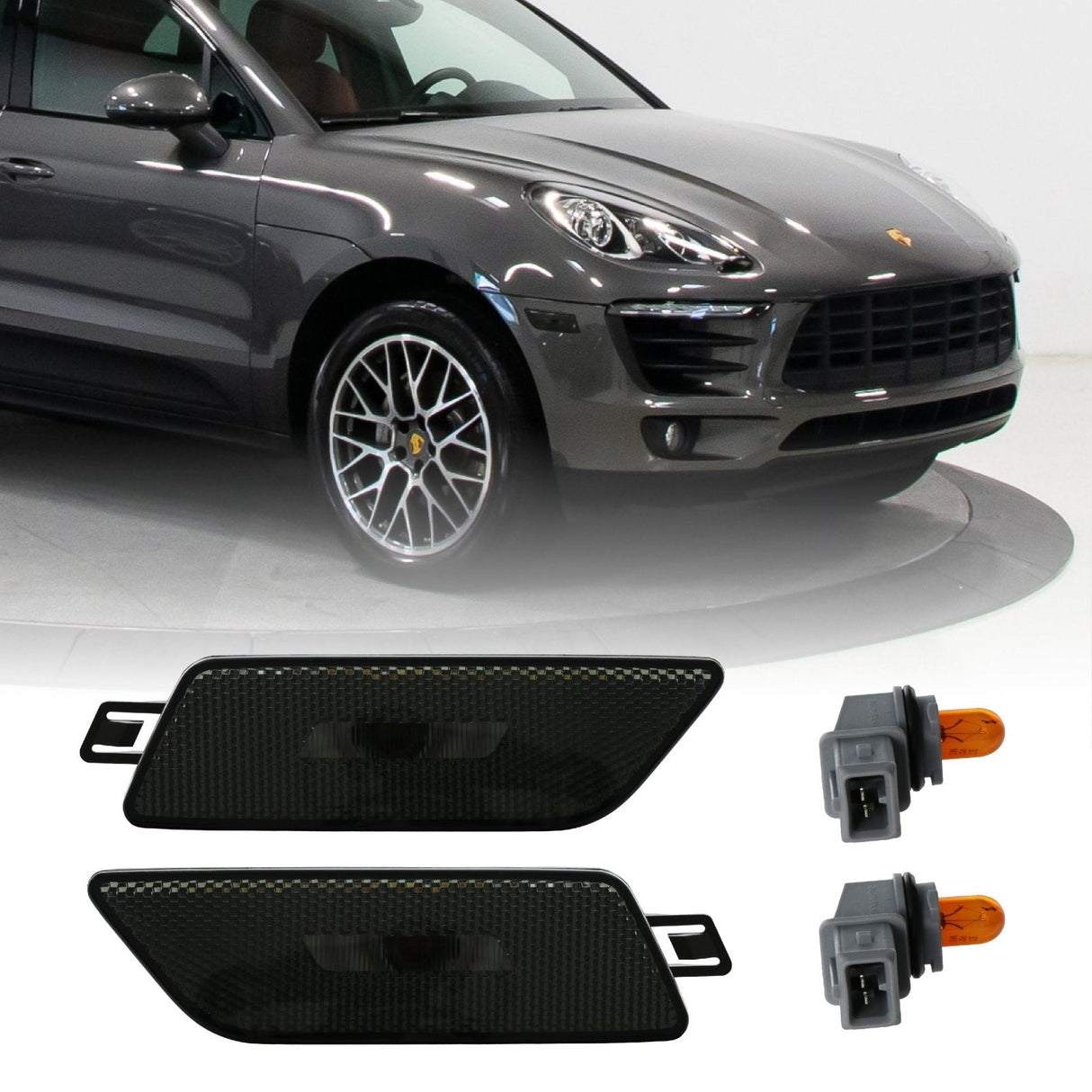 2014-2019 Porsche Macan Smoke Side Marker Lights Set
