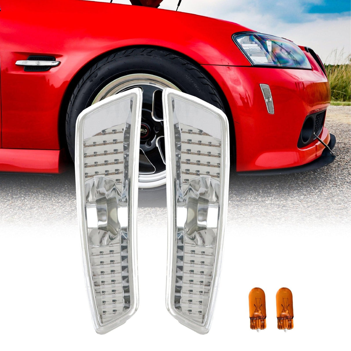 2008-2009 Pontiac G8 Crystal Clear Front Bumper Side Marker