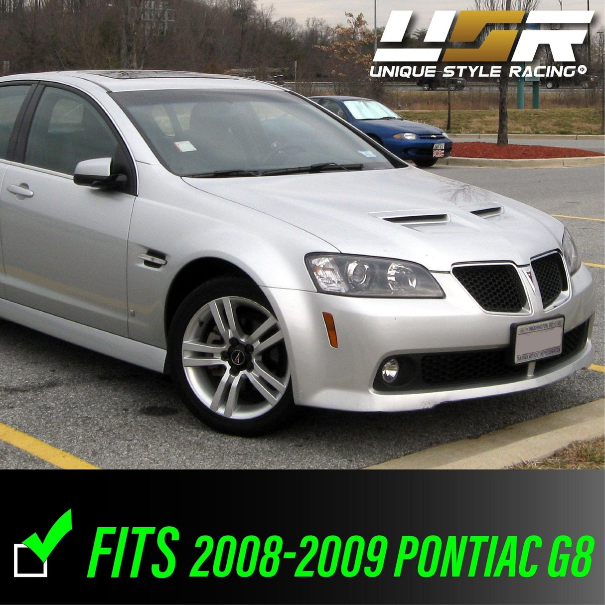2008-2009 Pontiac G8 Crystal Smoke Front Bumper Side Marker