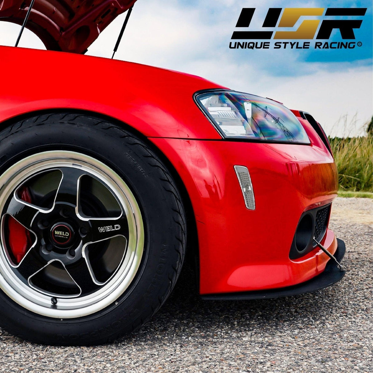 2008-2009 Pontiac G8 Crystal Smoke Front Bumper Side Marker