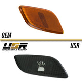 2002-2003 Subaru Impreza Depo Crystal Dark Smoke Front Bumper Side Marker Lights