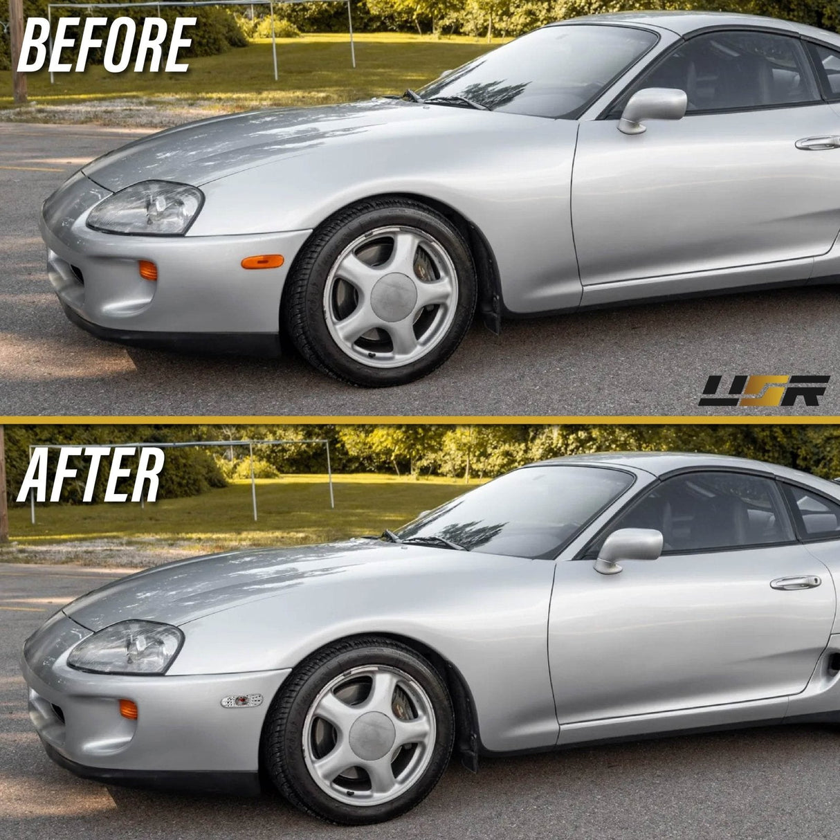1993-1996 Toyota Supra Front Smoke Side Marker Lights