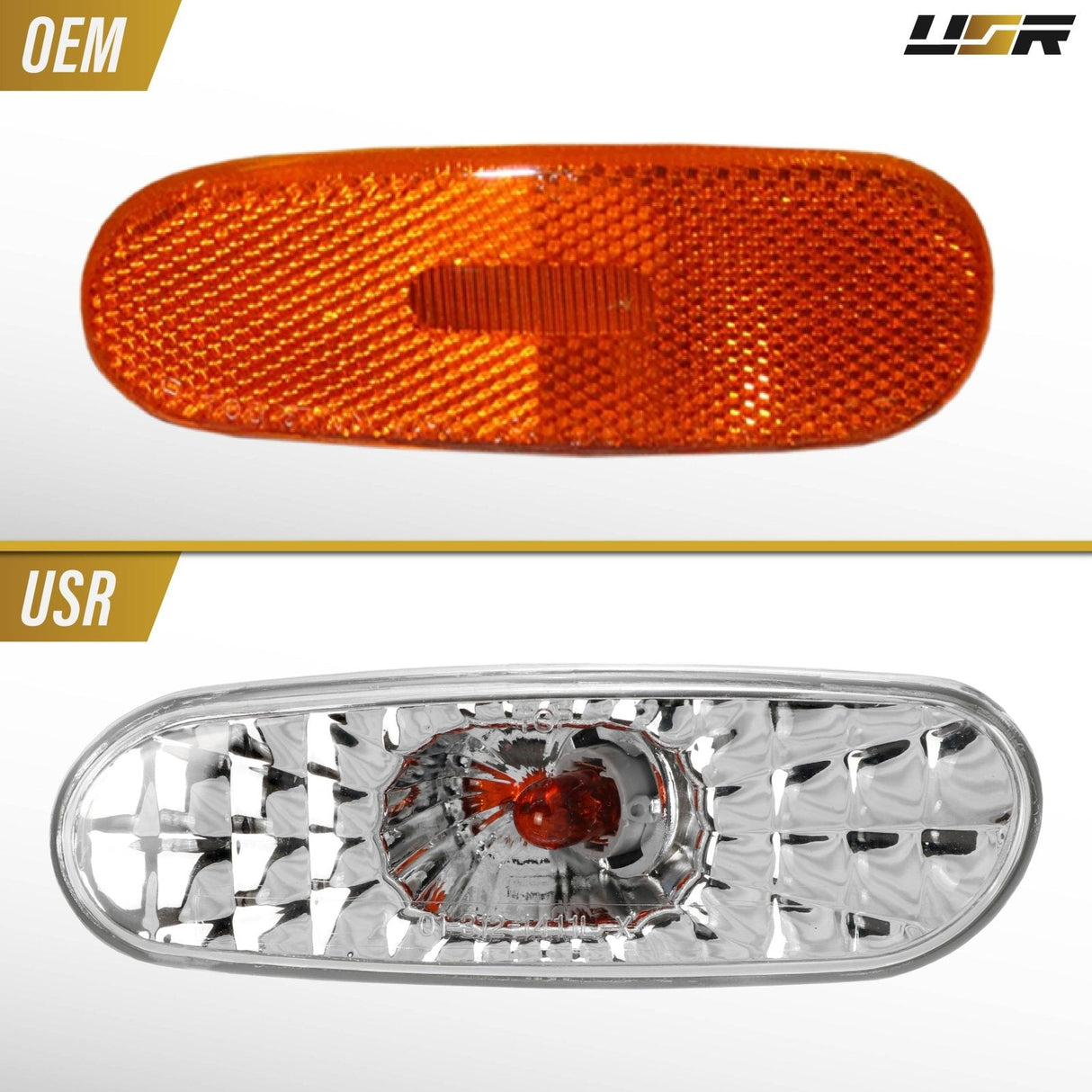 1993-1996 Toyota Supra Front Smoke Side Marker Lights