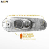 1993-1996 Toyota Supra Front Smoke Side Marker Lights
