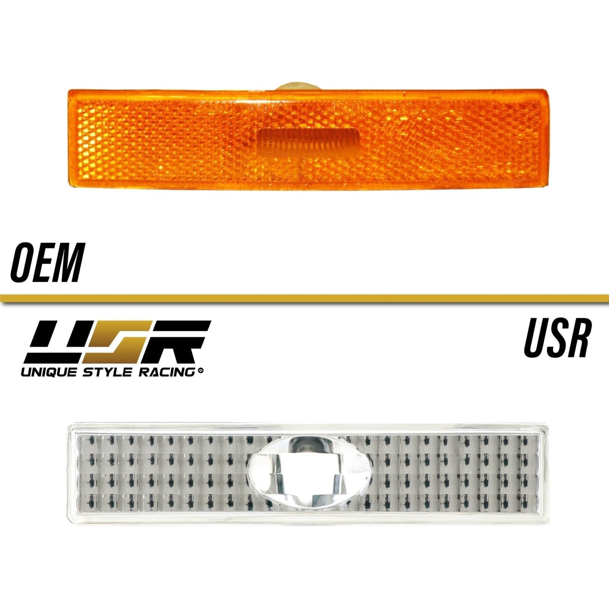 1987-1992 Toyota Supra Front Smoke Bumper Side Marker Lights