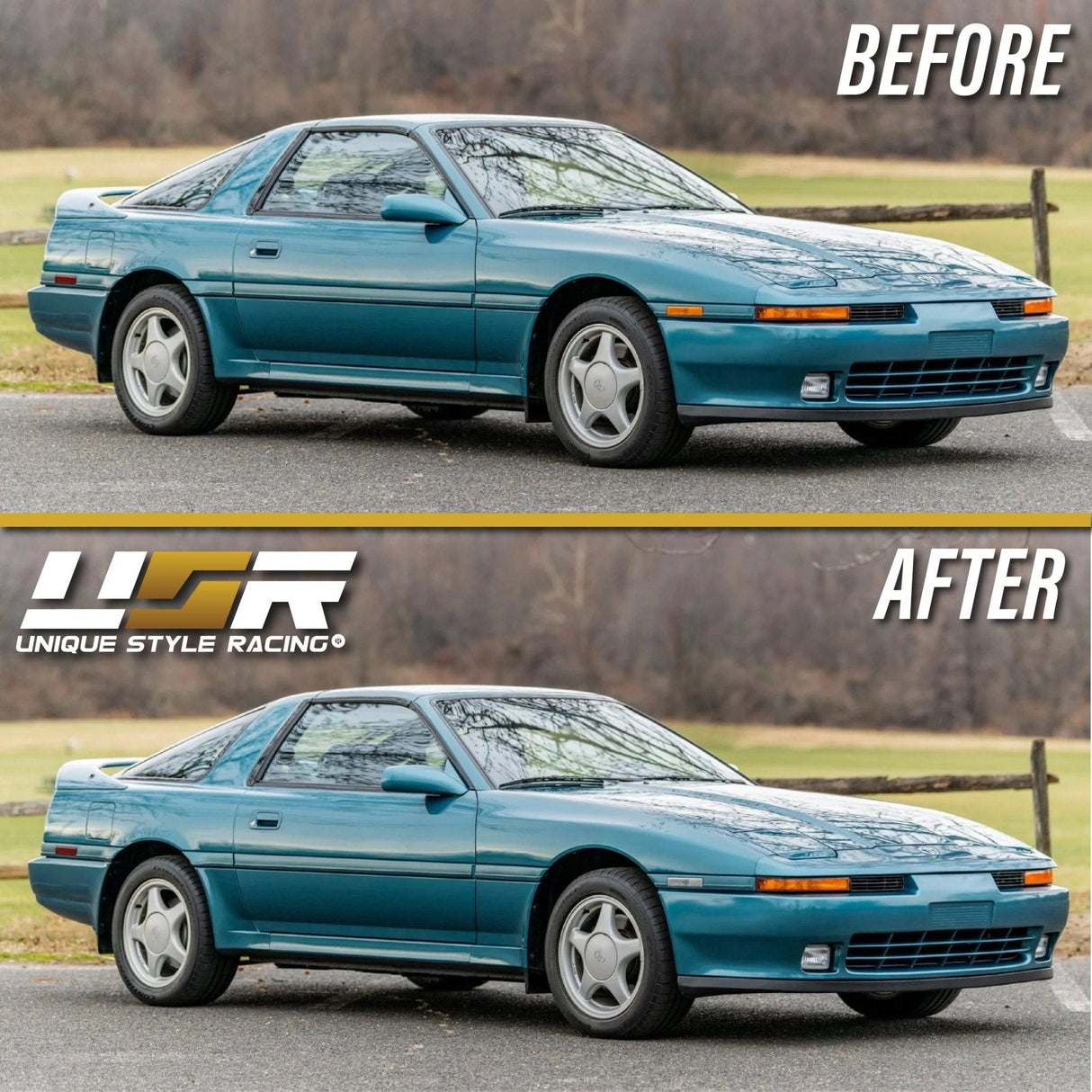 1987-1992 Toyota Supra Front Smoke Bumper Side Marker Lights