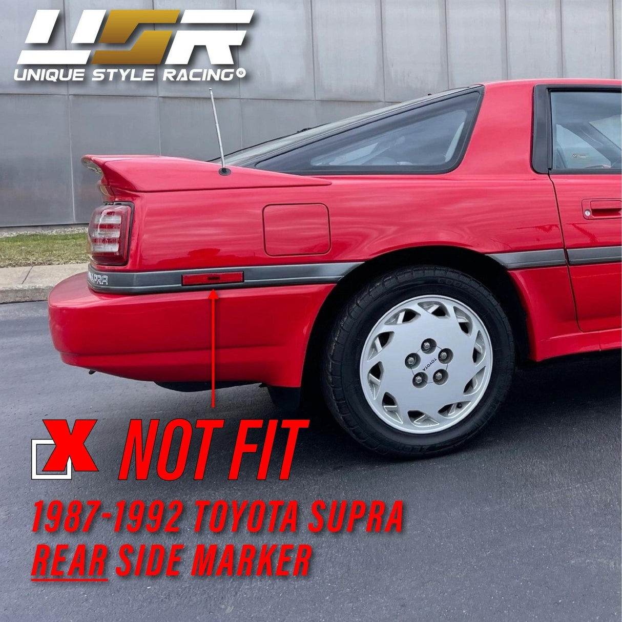 1987-1992 Toyota Supra Front Smoke Bumper Side Marker Lights