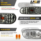 1993-1996 Toyota Supra Front Smoke Side Marker Lights