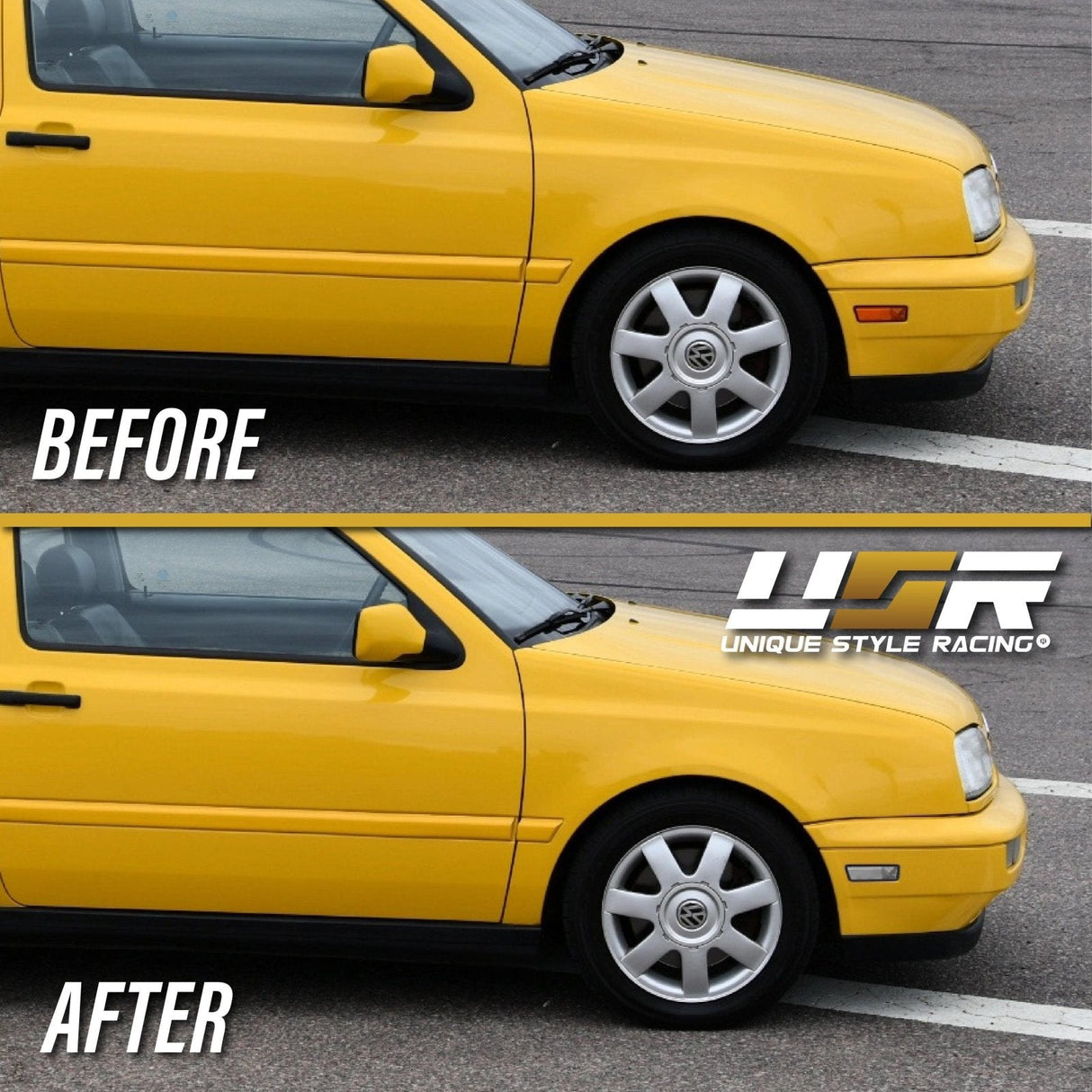 1993-1998 Volkswagen Golf GTI Jetta Smoke Front Bumper Side Markers