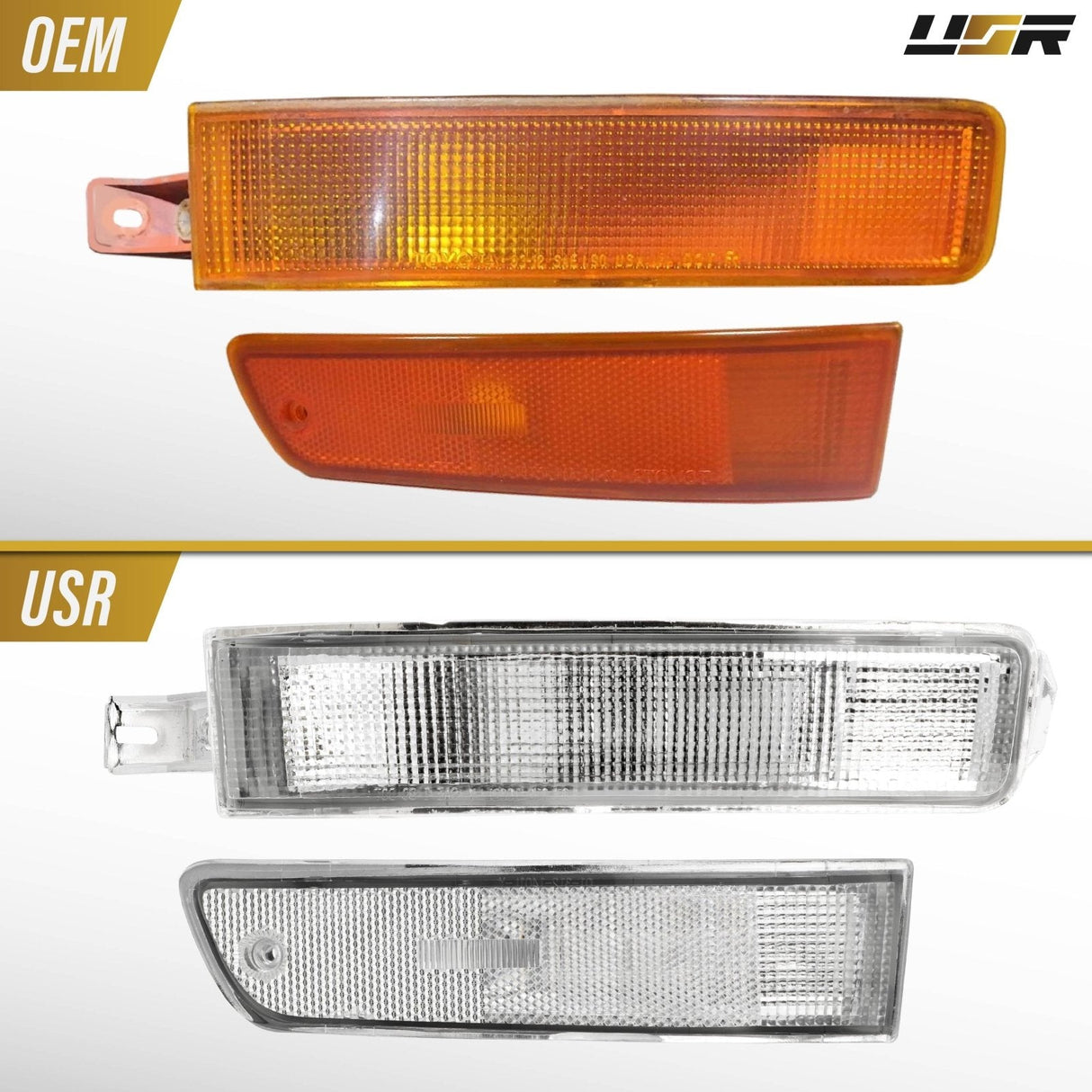 1992-1994 Toyota Camry Clear Bumper Lights