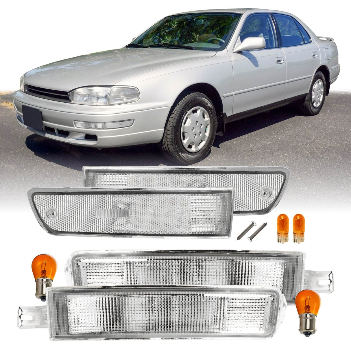 1992-1994 Toyota Camry Clear Bumper Lights