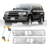 1991-1997 Toyota Land Cruiser Crystal Clear Bumper Lights
