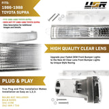 1987-1988 Toyota Supra Clear Bumper Lights