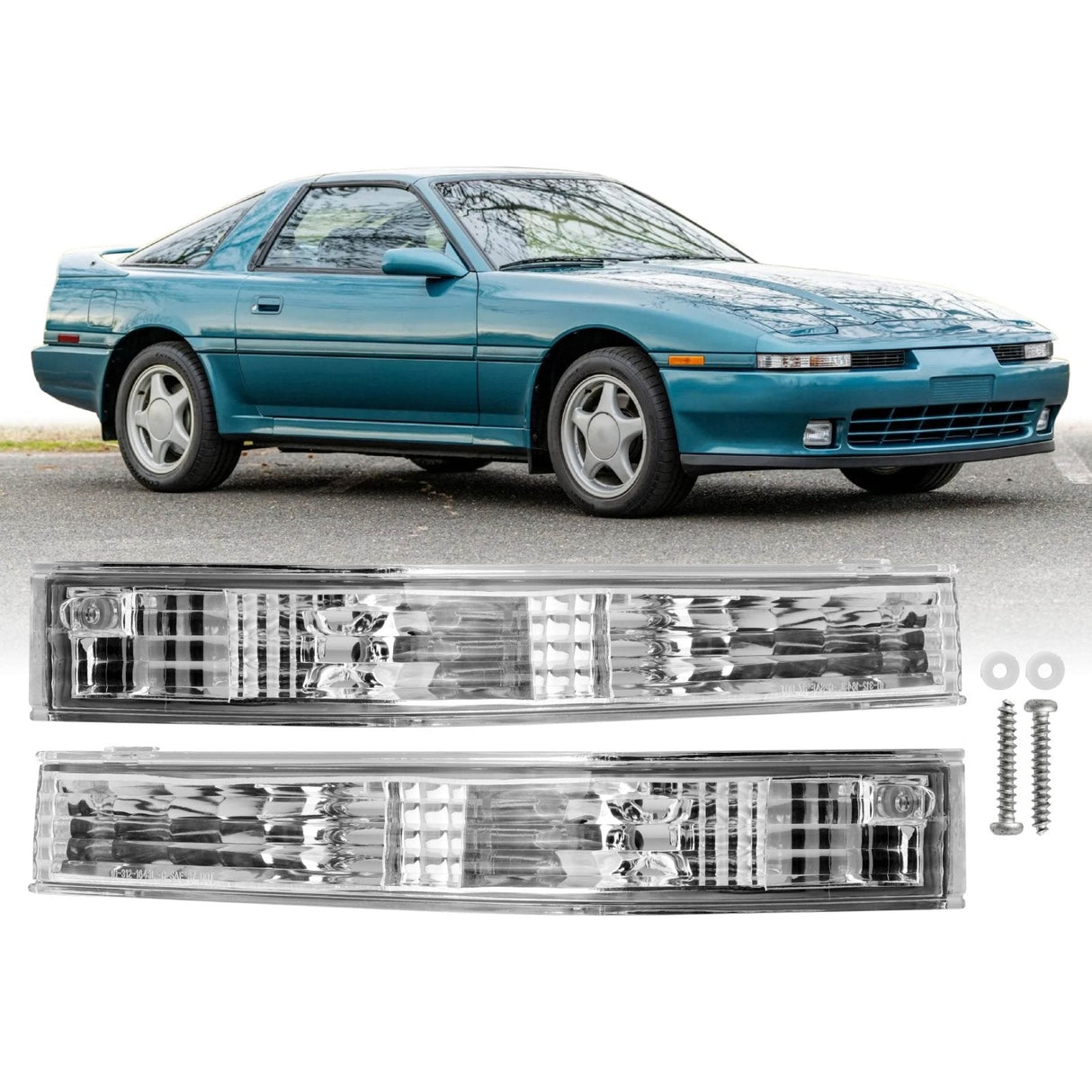 1989-1992 Toyota Supra Clear Bumper Lights