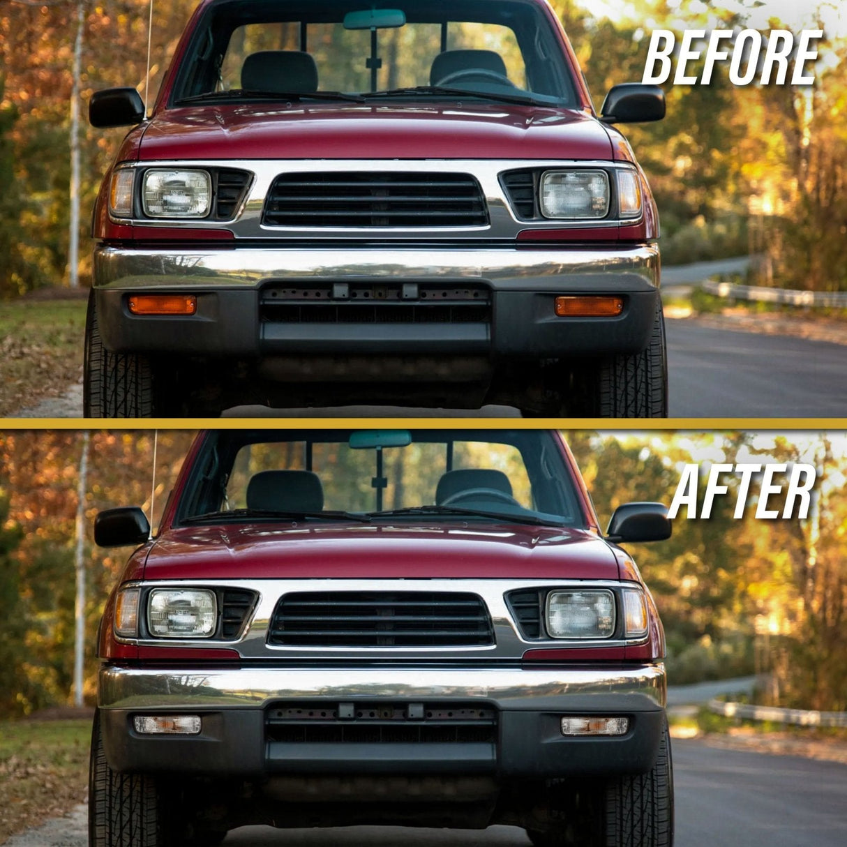 1995-1997 Toyota Tacoma 2wd/4wd Clear Bumper Lights
