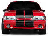 SEC10 Lemans Stripes; Gloss Black; 12-Inch (79-93 Mustang)
