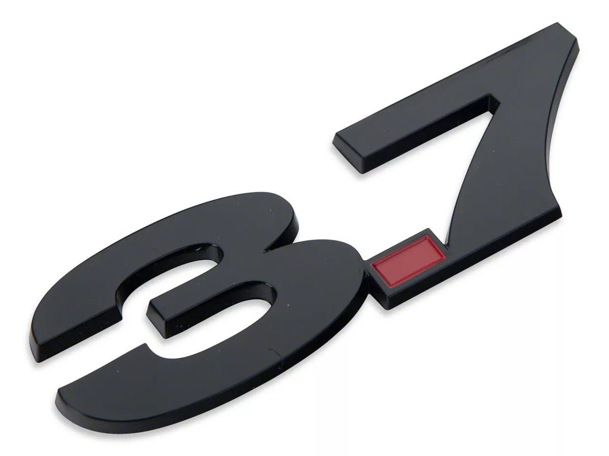 Speedform 3.7l V6 Fender Emblem; Black (Universal; Some Adaptation May Be Required)