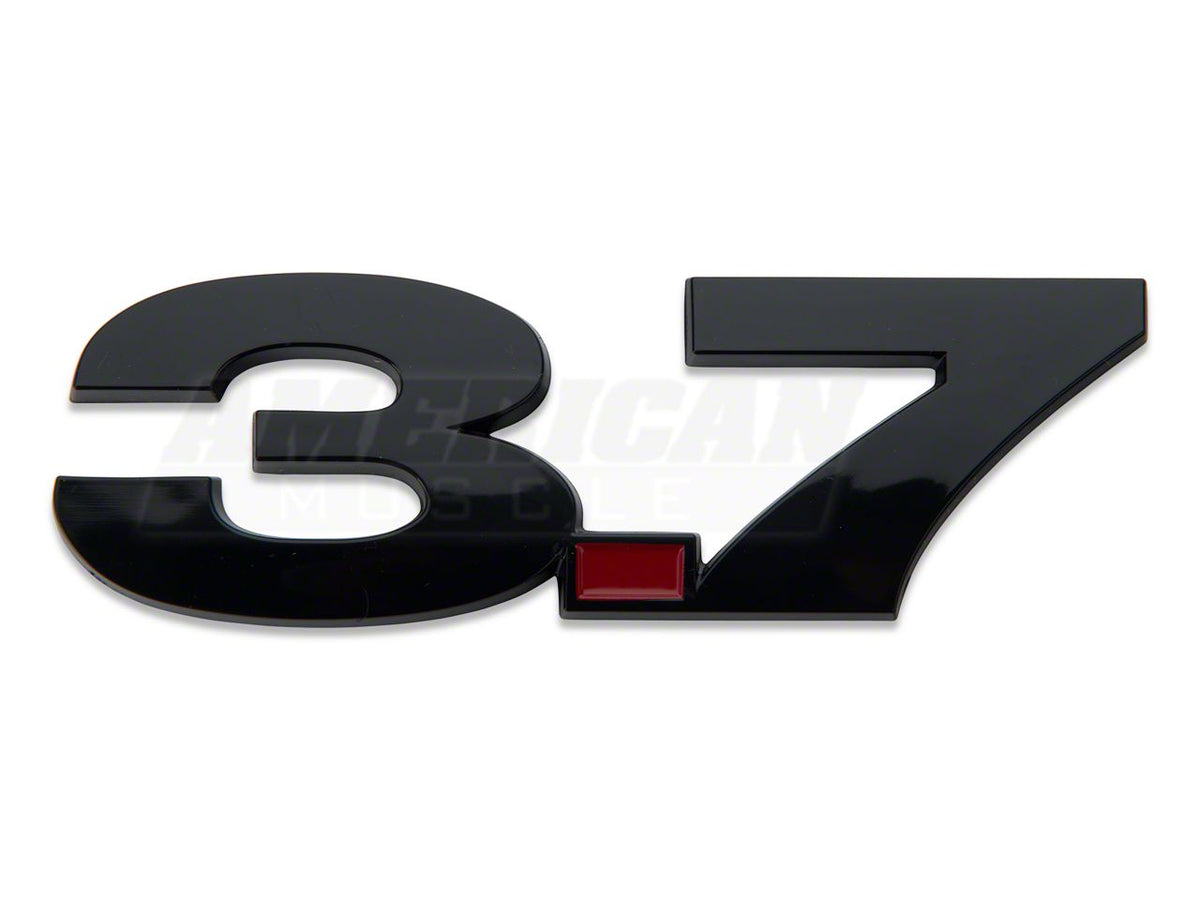 Speedform 3.7l V6 Fender Emblem; Black (Universal; Some Adaptation May Be Required)