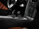 SpeedForm Modern Billet Retro Style 6-Speed Shift Knob; Black (11-14 Mustang GT, V6)