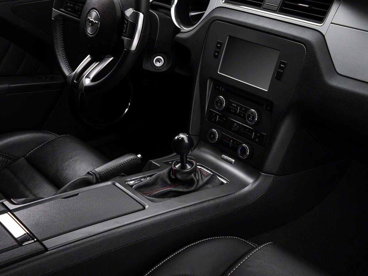 SpeedForm Modern Billet Retro Style 6-Speed Shift Knob; Black (11-14 Mustang GT, V6)