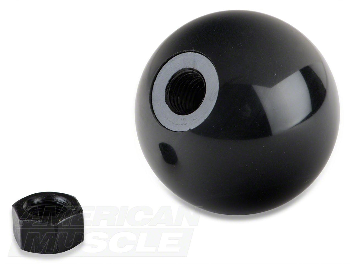 SpeedForm Modern Billet Retro Style 5-Speed Shift Knob; Black (79-04 Mustang, Excluding 03-04 Cobra)