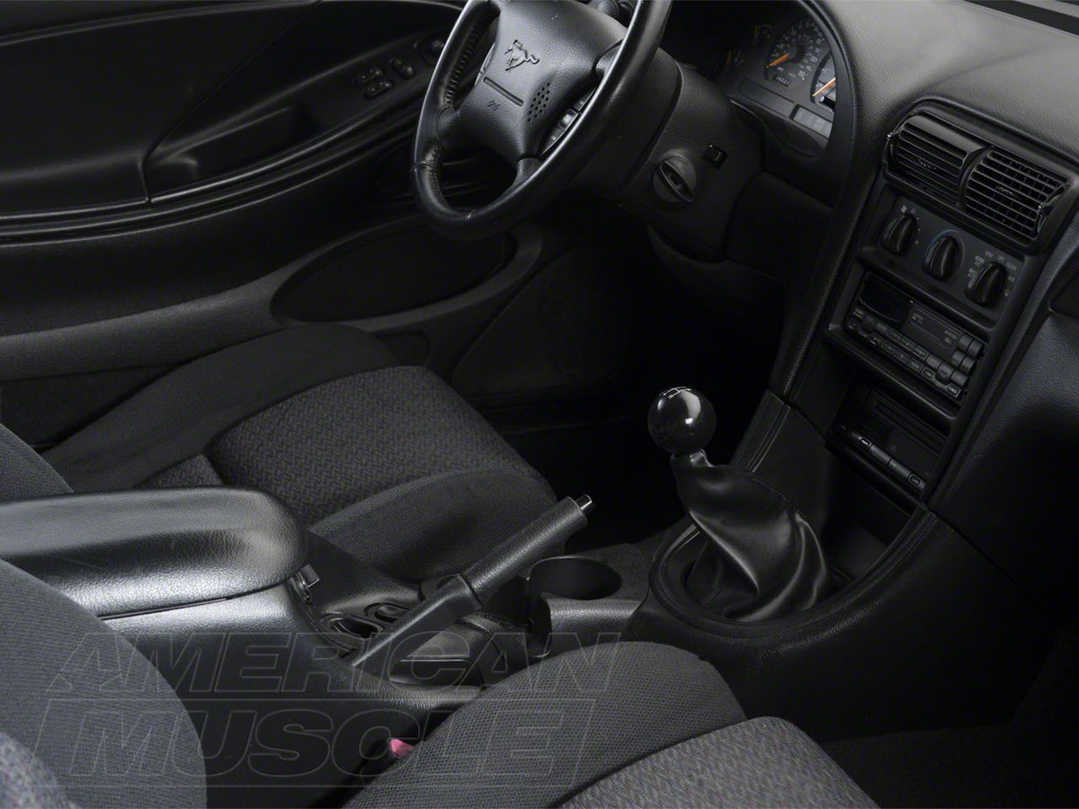 SpeedForm Modern Billet Retro Style 5-Speed Shift Knob; Black (79-04 Mustang, Excluding 03-04 Cobra)