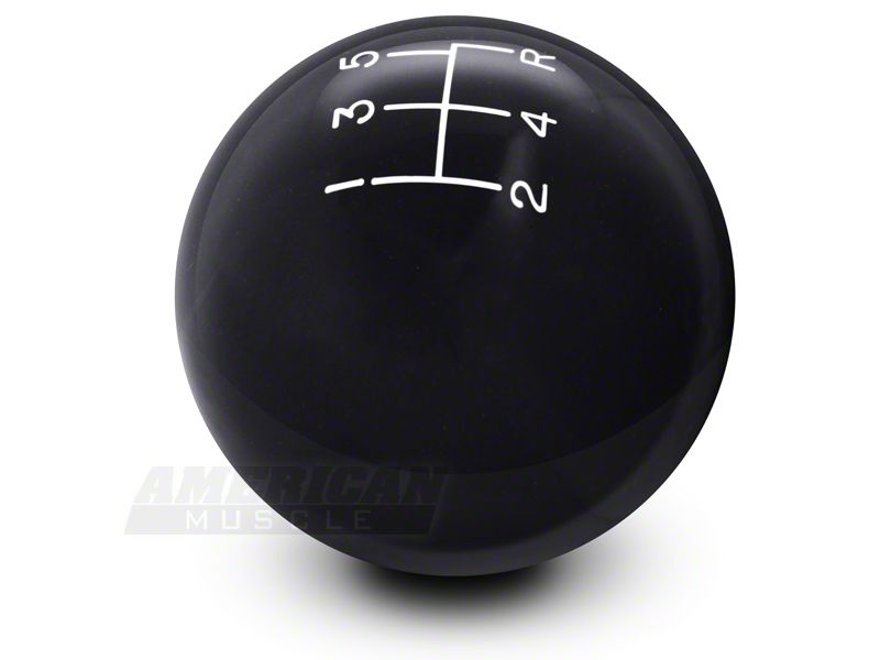 SpeedForm Modern Billet Retro Style 5-Speed Shift Knob; Black (79-04 Mustang, Excluding 03-04 Cobra)