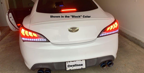 Hyundai Genesis Coupe Sequential Turn Signal - Black / Red / Smoke Tail Lights (2010-2016) - K2 Industries