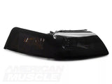 Raxiom Axial Series Oe Style Headlights; Black Housing; Smoked Lens (99-04 Mustang)