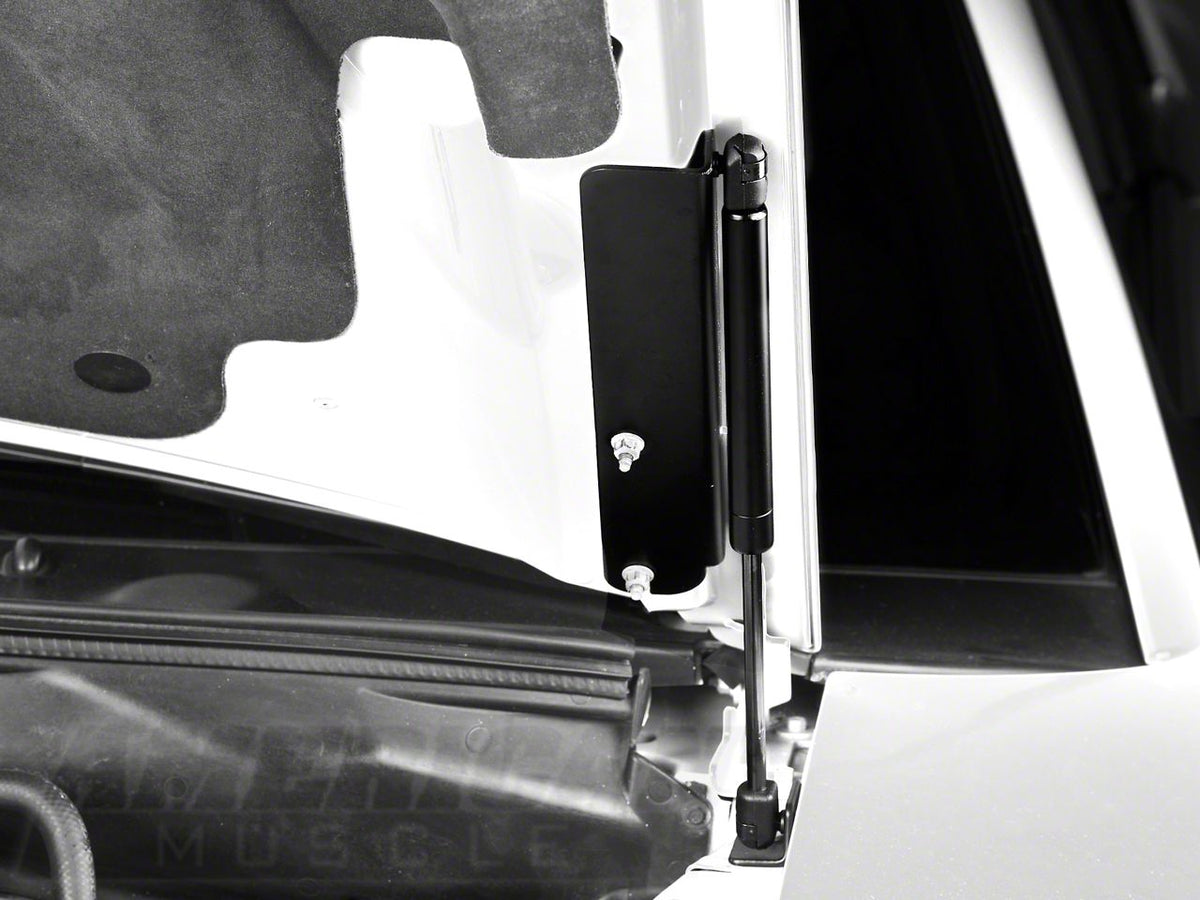 Mmd Bolt On Hood Strut Kit; Black (94-98 Mustang)