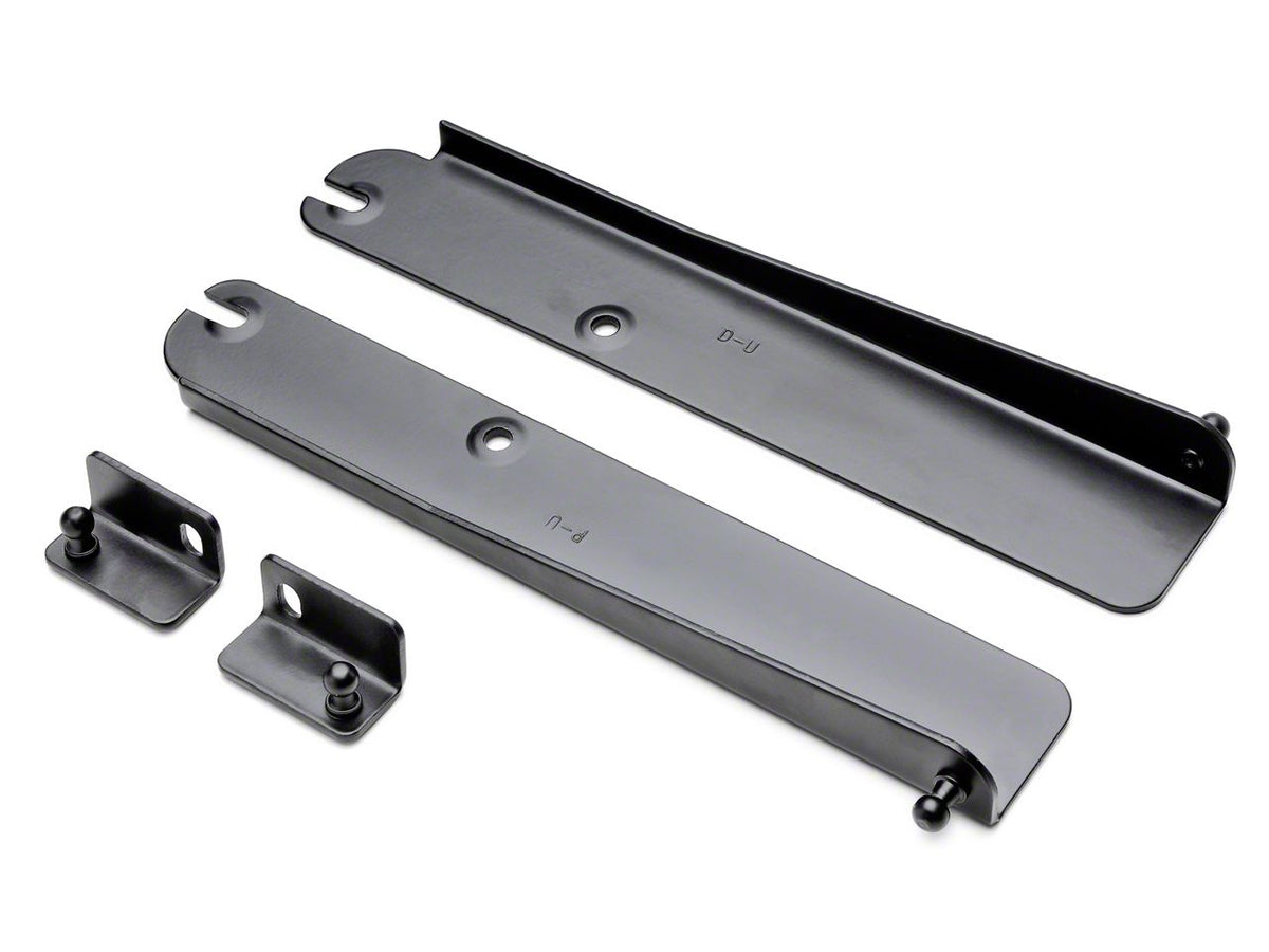 Mmd Bolt On Hood Strut Kit; Black (94-98 Mustang)