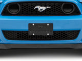 SpeedForm Front License Plate with Pony Lettering Logo; Black (Universal; Some Adaptation May Be Required)