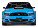 SpeedForm Front License Plate with Pony Lettering Logo; Black (Universal; Some Adaptation May Be Required)