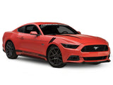 SEC10 Pinstriped Hash Marks; Gloss Black (15-23 Mustang)