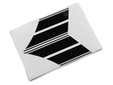 SEC10 Pinstriped Hash Marks; Gloss Black (15-23 Mustang)
