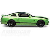 SEC10 Quarter Panel Accent Decal; Gloss Black (10-14 Mustang Coupe)